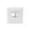 Frontplatte Digitus Keystone RJ-45 weiß flach Cat6a ABS