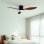 Ventilador de Techo Orbegozo CP 167132 30W 6 Velocidades Mando a Distancia con Luz LED Silencioso Función Invierno