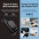 Mini Ventoinha Portátil Ksix Airgo Car USB-C 3 Velocidades 7,2 m/s 3321rpm Recarregável Preta