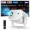 Proyector Huidun PT10 1080p 330 Lúmenes 120" LED LCD WiFi 6 Bluetooth 5.2 Smart Portátil