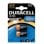 Batería Duracell Ultra 123 BG2 CR123A Litio 3V 2 piezas