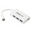 Hub StarTech.com 4 portas 5Gbps USB-C para USB-A e USB-C branco compacto