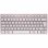 Teclado Cherry KW 7100 Mini Bluetooth inalámbrico compacto rosa QWERTZ