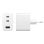 Chargeur PanzerGlass Turbo 70W 2xUSB-C USB-A Prise UE Blanc