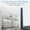Relé Wi-Fi Meross MSG200HK Controle de portas de garagem, Antena externa, Multi-portas