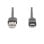 Cable Digitus USB-A USB-C 3 m USB 2.0 Noir