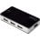 Hub Digitus 7 puertos USB 2.0 480 Mbps diseño elegante negro plata