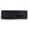 Teclado Logitech K120 membrana USB QWERTZ preto resistente a salpicos