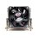 Raffreddamento Aria Intertech Socket LGA 1700 60mm Q-5 Nero Argento Ball Bearing
