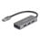 Hub Delock 4 Ports USB 3.2 Gen 1 5 Gbps Typ-A Anschluss Metallisch Grau