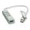 Hub Roline 4 ports 480 Mbit/s USB 2.0 modèle 14.02.5037 Argent Blanc