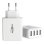Carregador USB Ansmann HC430 4 portas 5V Branco