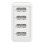 Carregador USB Ansmann HC430 4 portas 5V Branco