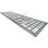 Tastiera Cherry KC 6000 Slim cablata USB QWERTZ completa argento