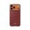 Pitaka Funda Para Iphone 17 Pro – Carcasa Ultra Fina Monogram Dorado/rojo, Diseño Ultraligero Y Ajuste Preciso