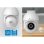 Nivian Seguridad Smart Pack Cámara WiFi interior+exterior app TUYA, audio bidireccional, motorizadas