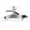 Ventilador de techo Cecotec Evvo V450 Invisible aspas retráctiles luz LED