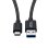 Cable USB Microconnect ECO-USB3.2CA1 1 m USB A vers USB C USB 3.2 Gen 2 Noir