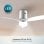 Ventilador de Techo Cecotec EnergySilence Aero 5600 40W 6 Velocidades Mando Luz LED Temporizador