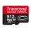 Tarjeta microSD Transcend USD710S 512 GB 900 MB/s Rojo Negro
