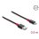 Cabo USB Delock 81541 0.5 m USB A para USB C USB 2.0 Vermelho Preto