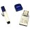Memoria USB Dell AD564595 128 GB USB Type-A y Type-C Azul Plata