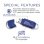 Clé USB Integral INFD128GCOU3.0-197 128 Go USB 3.2 Gen 1 Bleu Argent