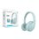 Auriculares Conceptronic PARRIS04B sans fil et filaire Bluetooth pour appels et musique bleu clair