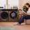 Lavadora Bolero DressCode 9155 Inverter Carga Frontal 9 kg 1400 rpm A Acero Negro SteamMax