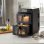 Airfryer Prixton Cook Organics Vertical Dubbele Mand 10L 2600W Venster LED Touch
