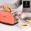 Tostadora Vintage Taurus Vintage II 2 Ranuras 950 W 7 Niveles Coral