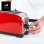 Tostadora vintage Taurus Vintage Red 2 ranuras largas 1400 W 6 niveles roja
