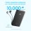 Power Bank Anker Zolo 10.000 mAh, 30W, 1 USB-C, 1 Cable retráctil USB-C, 1 USB-A Negro