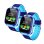 Klack Pack 2 Relojes Inteligentes GPS Botón SOS Cámara HD Azul Control Parental