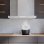 Campana extractora Bolero Flux TT 908000 Slim Glass White Conducción 90cm con control gestual