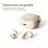 Auriculares Paxa-su6 Bluetooth sem fios com controlo remoto, chamadas e fotos remotas bege