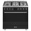 Cocina Smeg Symphony C9GMMB2 Negro 6 Zonas Gas Horno Eléctrico