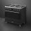 Cocina Smeg Symphony C9GMMB2 Negro 6 Zonas Gas Horno Eléctrico