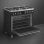 Cocina Smeg Symphony C9GMMB2 Negro 6 Zonas Gas Horno Eléctrico