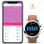 Dam Electronics Smartwatch M28 Bluetooth 1,28'' Metall Silikon IP67 Thermometer Pulsmesser