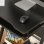 Homcom Mesa De Ordenador Con Ruedas 60x48 Cm Con Bandeja Para Teclado Negro