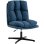 Homcom Butaca De Salón Giratorio 360° Altura Ajustable Asiento Ancho Azul Oscuro