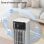 Homcom Climatizador Evaporativo De Torre 3 En 1 Depósito De 9 L Blanco