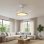 Homcom Ventilador De Techo Con Luz Led 80 W Mando A Distancia 6 Velocidades