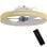 Ventoinha de Teto com Luz HOMCOM B31-641V00ND 40W Ø49cm 6 Velocidades Motor DC Reversível Comando