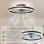 Ventoinha de Teto com Luz HOMCOM B31-646V00BK 45W Ø50cm 6 Velocidades Motor DC Reversível Comando