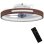Ventoinha de Teto com Luz Homcom B31-641V00TK 40W Ø49cm 6 Velocidades Motor DC Reversível Comando
