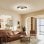 Homcom Ventilador De Techo Con Luz Led 40 W Motor Dc Reversible Teca