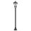 Outsunny Farola Solar Con Panel Solar Encendido Y Apagado Automático Negro