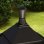 Outsunny Farola Solar Con Panel Solar Encendido Y Apagado Automático Negro